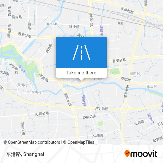 东港路 map
