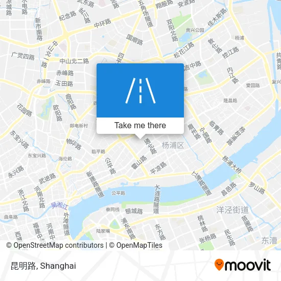 昆明路 map