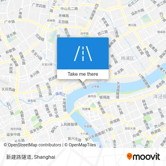 新建路隧道 map