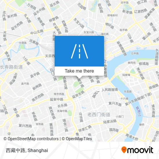 西藏中路 map