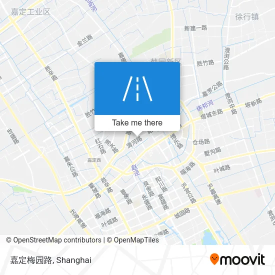 嘉定梅园路 map