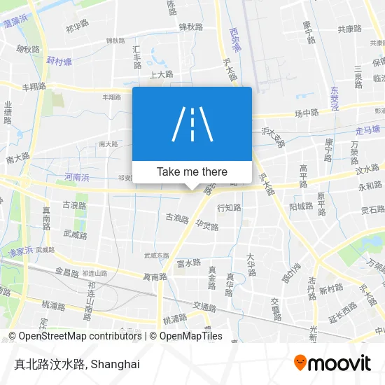 真北路汶水路 map