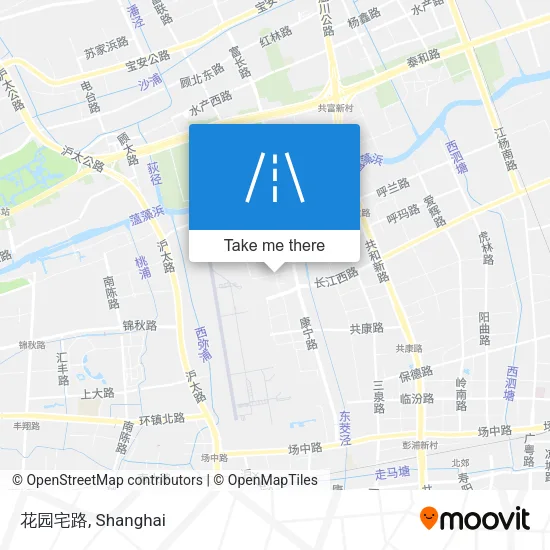 花园宅路 map