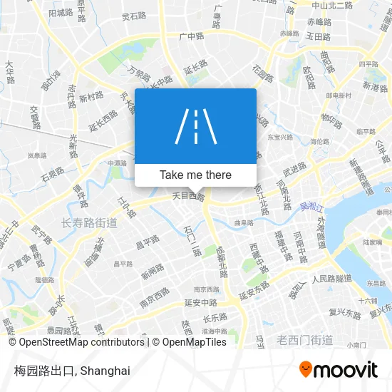 梅园路出口 map