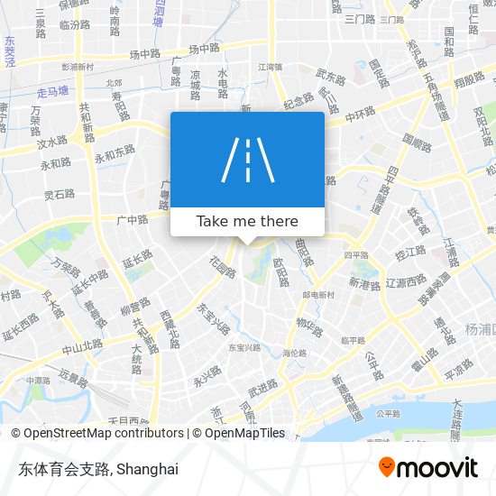 东体育会支路 map