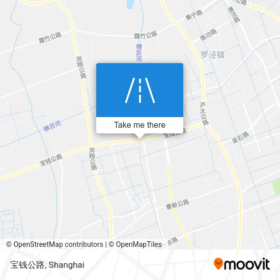宝钱公路 map