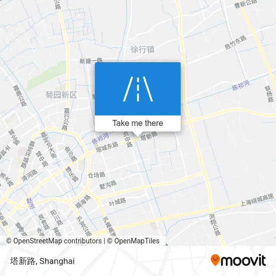 塔新路 map