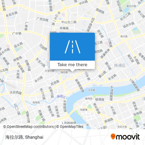 海拉尔路 map