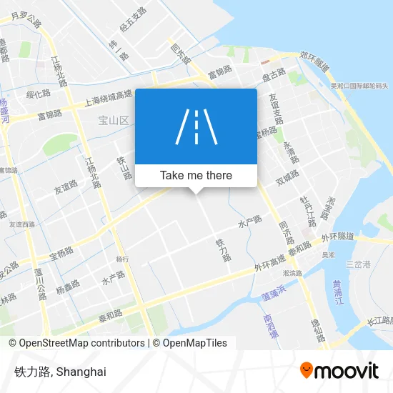 铁力路 map