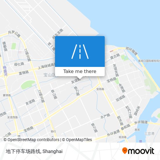 地下停车场路线 map