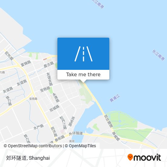 郊环隧道 map