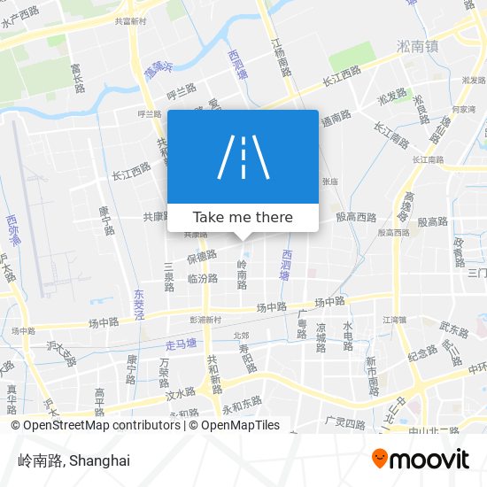 岭南路 map