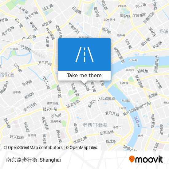 南京路步行街 map