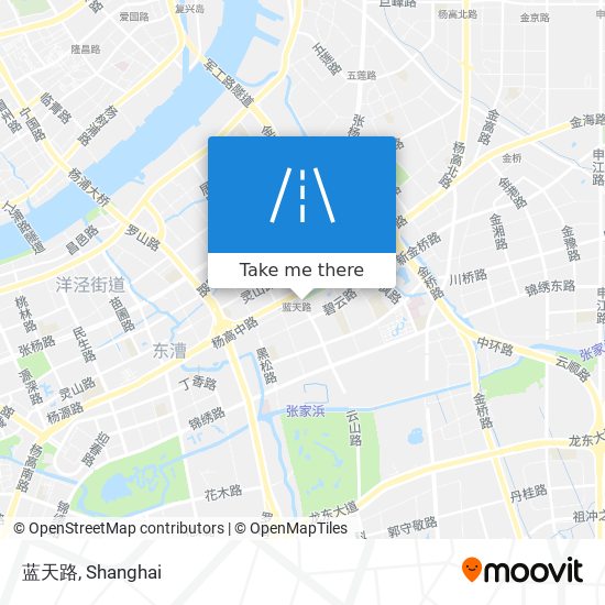 蓝天路 map