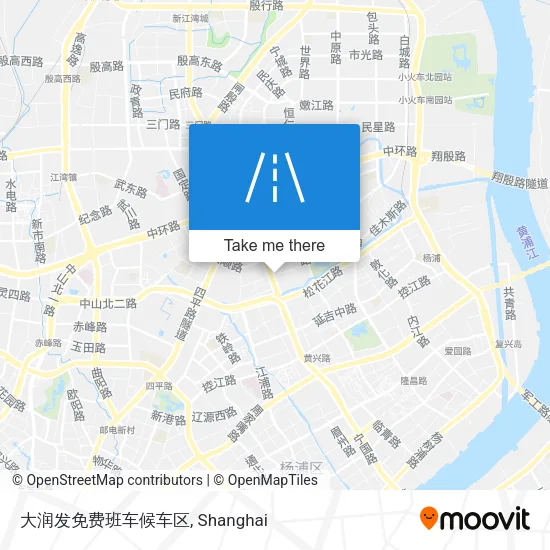 大润发免费班车候车区 map