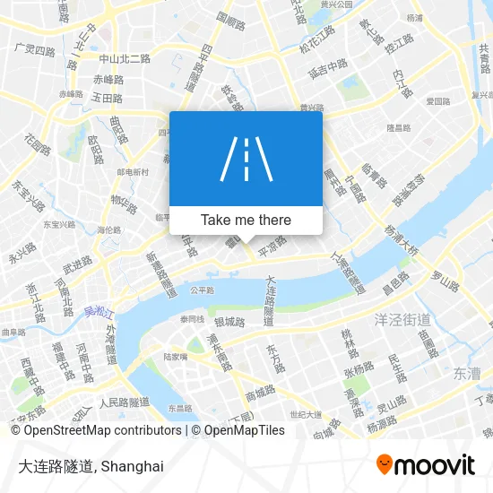 大连路隧道 map
