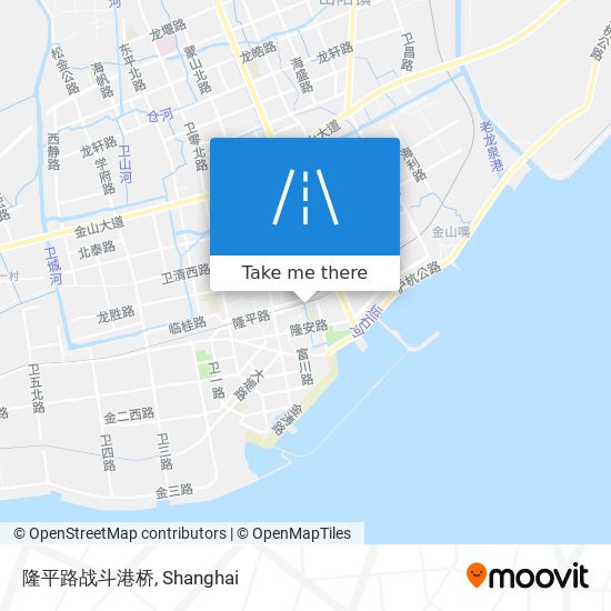 隆平路战斗港桥 map