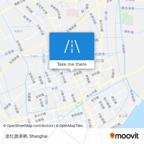 老红旗港桥 map