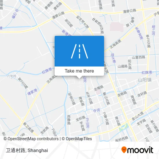 卫通村路 map