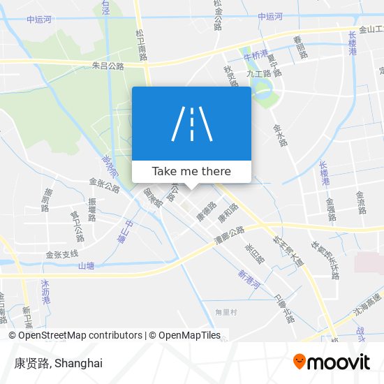 康贤路 map