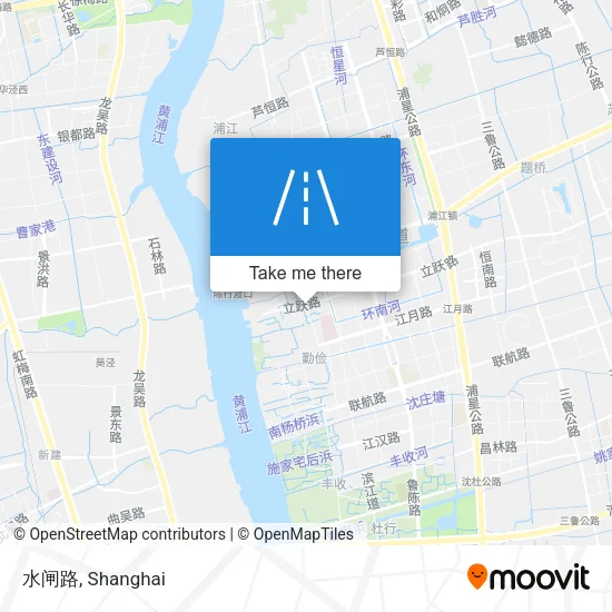 水闸路 map