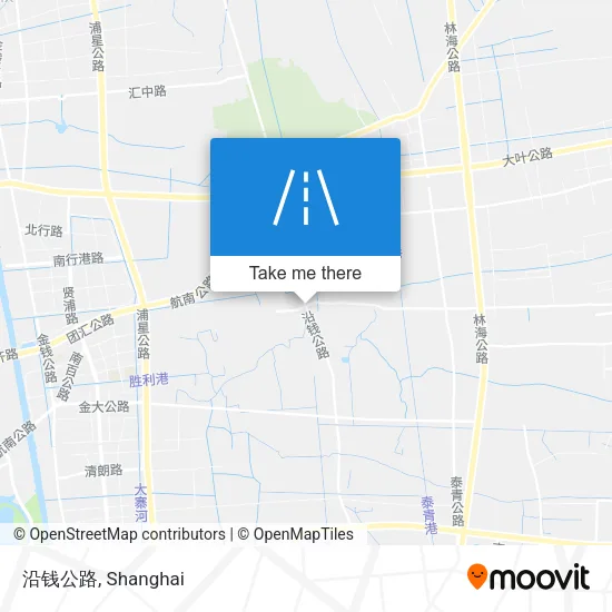 沿钱公路 map