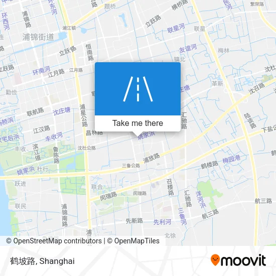 鹤坡路 map