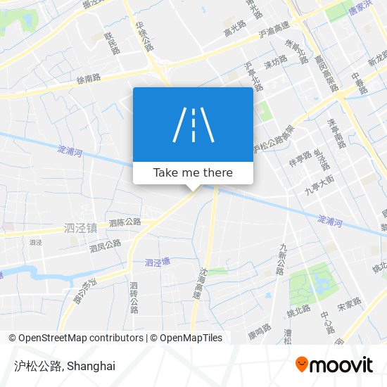 沪松公路 map