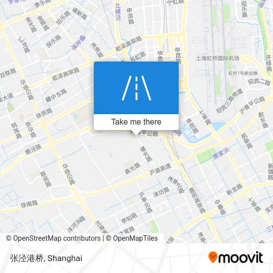 张泾港桥 map