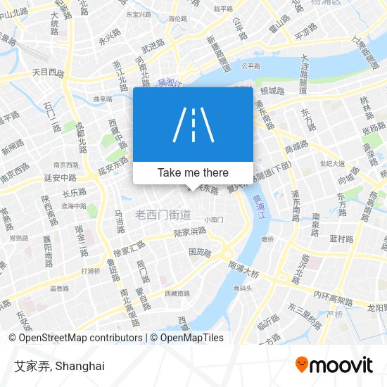 艾家弄 map