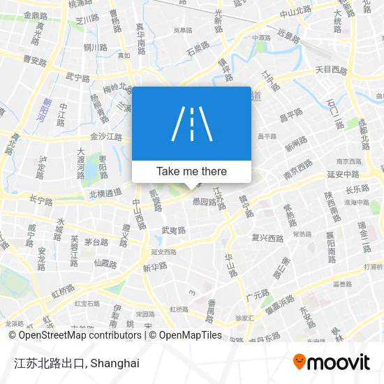 江苏北路出口 map