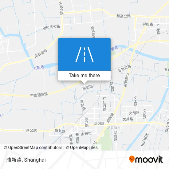 浦新路 map