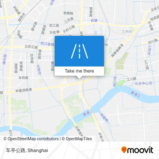 车亭公路 map