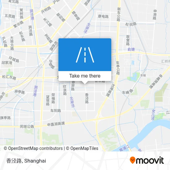 香泾路 map