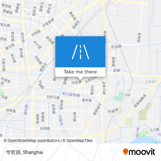 华哲路 map