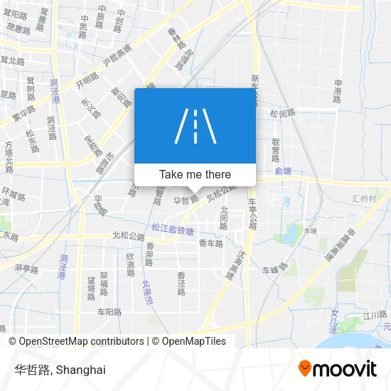 华哲路 map