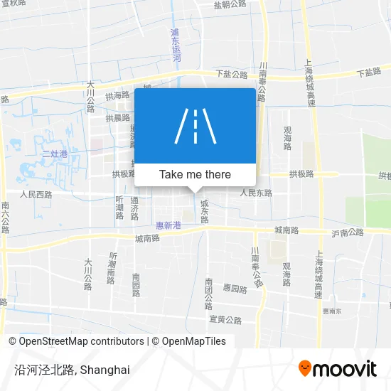 沿河泾北路 map