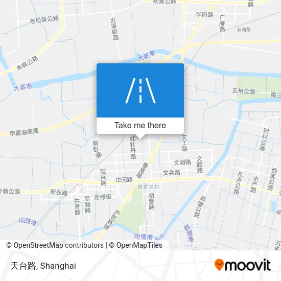 天台路 map