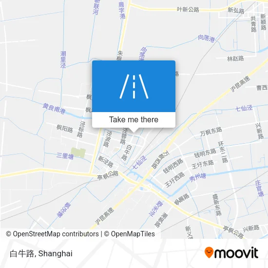 白牛路 map