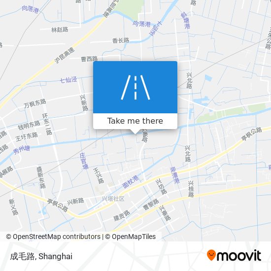 成毛路 map