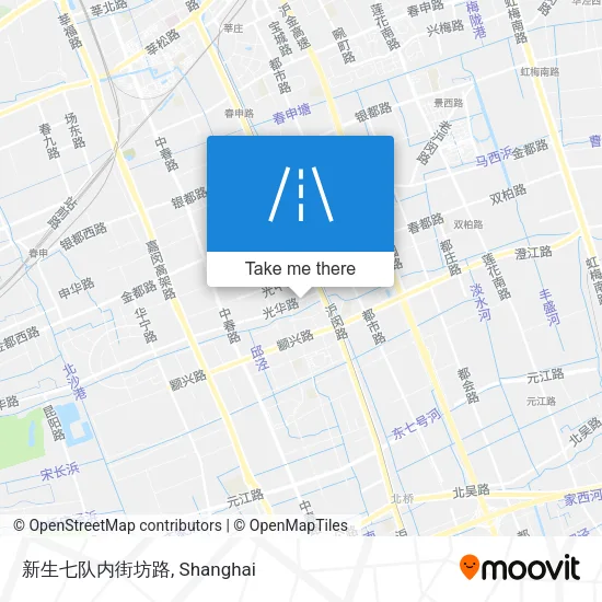 新生七队内街坊路 map