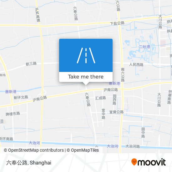 六奉公路 map