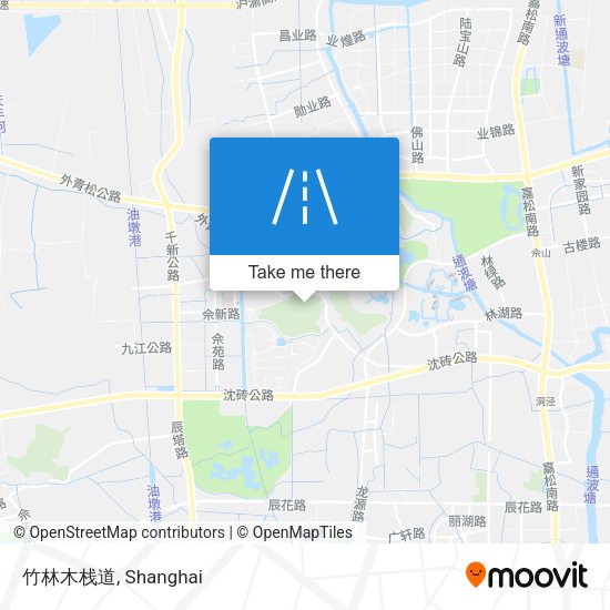 竹林木栈道 map