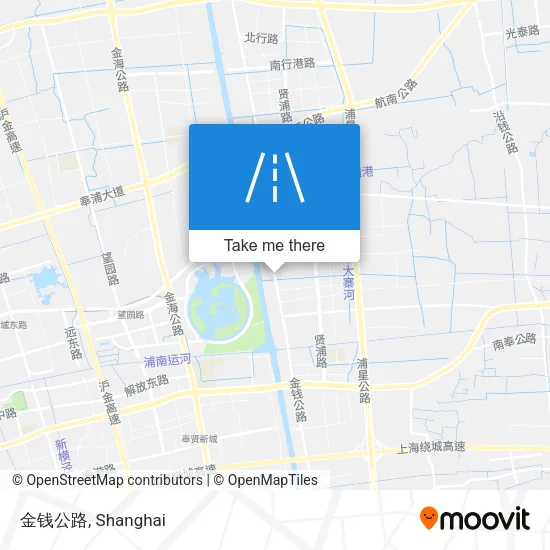 金钱公路 map