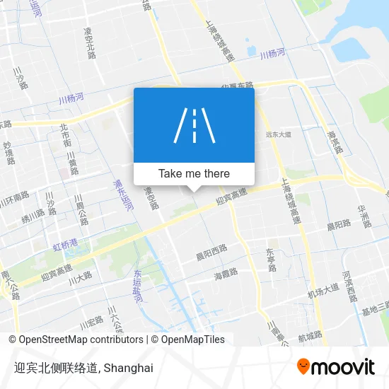 迎宾北侧联络道 map