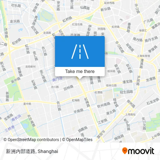 新洲内部道路 map