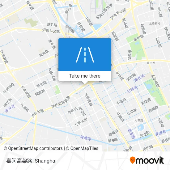 嘉闵高架路 map