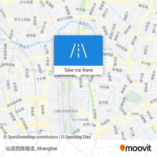 仙霞西路隧道 map