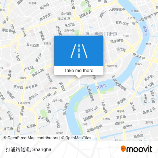 打浦路隧道 map