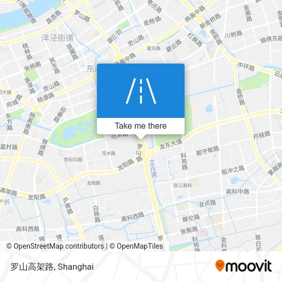 罗山高架路 map